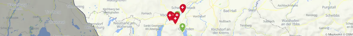 Map view for Pharmacies emergency services nearby Attnang-Puchheim (Vöcklabruck, Oberösterreich)